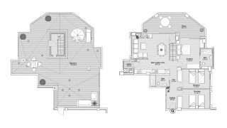 Penthouse floor plan, 3 bedrooms in PLAYA PRINCIPE No. 6